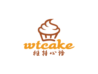 周金進(jìn)的維特心語 wtcakelogo設(shè)計