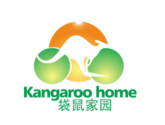 劉彩云的袋鼠家園 Kangaroo homelogo設計