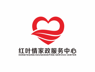 何嘉健的紅葉情家政服務中心logo設計