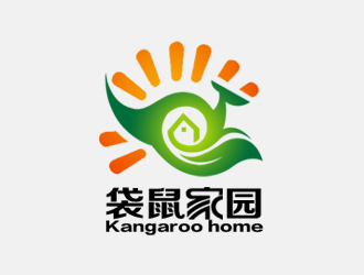 余亮亮的袋鼠家園 Kangaroo homelogo設(shè)計