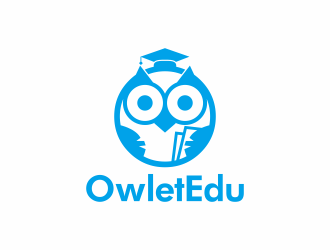 何嘉健的OwletEdu 卡通貓頭鷹logo設(shè)計