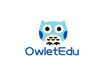 秦曉東的OwletEdu 卡通貓頭鷹logo設(shè)計