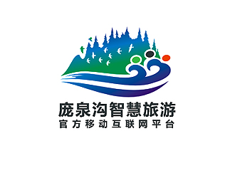 盛銘的交城縣龐泉溝智慧旅游服務(wù)有限公司logo設(shè)計