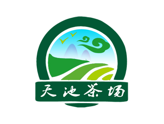 朱兵的天池茶場茶館logo設計