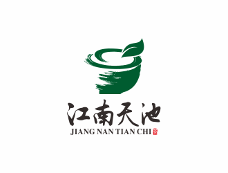 何嘉健的天池茶場茶館logo設(shè)計