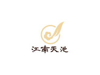 陳兆松的天池茶場茶館logo設計