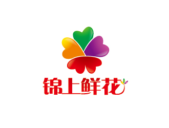 李賀的錦上鮮花logo設(shè)計