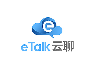 柳輝騰的eTalk 云聊logo設計