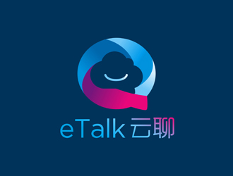 曾翼的eTalk 云聊logo設計