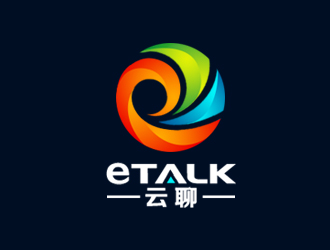 余亮亮的eTalk 云聊logo設計