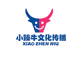 盛銘的小臻牛兒童教育培訓(xùn)吉祥物設(shè)計logo設(shè)計