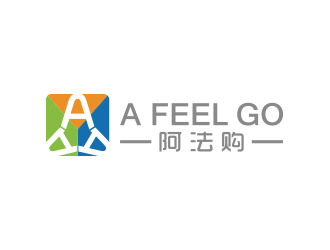 黃安悅的a feel go 阿法購logo設(shè)計