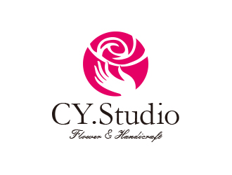 勇炎的CY.Studio 永生花店logo設(shè)計(jì)