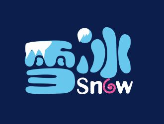 李想的Snow雪冰logo設計