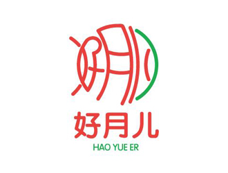 鄒小考的好月兒logo設(shè)計(jì)