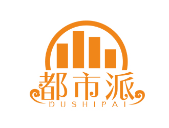 劉彩云的都市派外賣餐廳logo設計