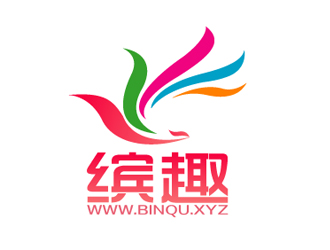 秦曉東的繽趣 binqu.xyz 美圖社交網(wǎng)站 中文字體logo設(shè)計(jì)