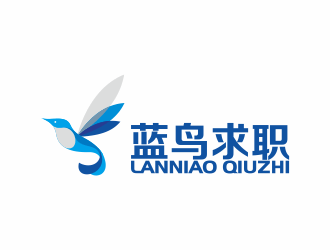 何嘉健的藍鳥求職logo設計