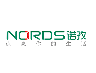 盛銘的nords/諾孜  宣傳語：點亮你的生活logo設計