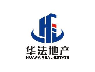 梁俊的華法地產(chǎn) HUAFA Real Estate   法國投資，置業(yè)，安家一站式服務(wù)平臺(tái)logo設(shè)計(jì)