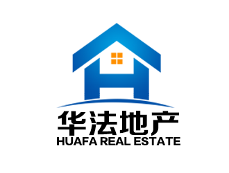 余亮亮的華法地產(chǎn) HUAFA Real Estate   法國(guó)投資，置業(yè)，安家一站式服務(wù)平臺(tái)logo設(shè)計(jì)