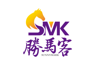 勇炎的勝馬客紅酒洋酒貿易logo設計