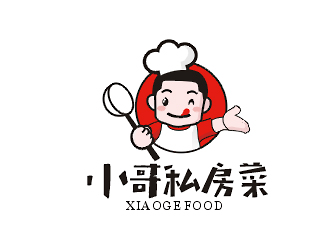 梁俊的小哥私房菜外賣logo設計