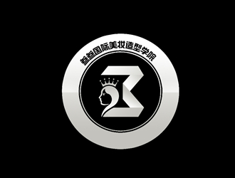 張青革的叁叁國際美妝造型學(xué)院logo設(shè)計(jì)