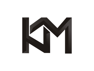 曾翼的KM服飾皮具logo設計