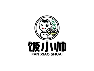 周金進的飯小帥外賣餐飲logo設(shè)計