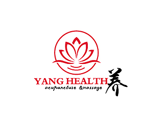 秦曉東的Yang Health 養(yǎng)生按摩logologo設計