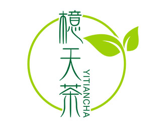 郭重陽的檍天茶茶館商標logo設(shè)計