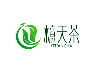 譚家強的檍天茶茶館商標logo設(shè)計