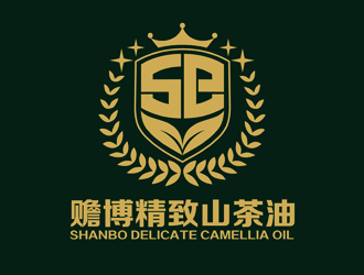 譚家強的贍博精致-精油徽章標志logo設計