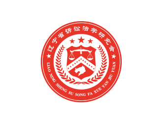 孫金澤的遼寧省訴訟法學(xué)研究會會徽對稱LOGOlogo設(shè)計