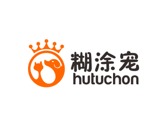 林萬里的糊涂寵 hutuchonlogo設(shè)計(jì)