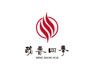 孫金澤的進口紅酒代理商logo - 酩香四季logo設(shè)計