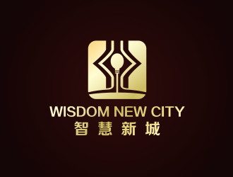 黃安悅的智慧新城  wisdom new citylogo設(shè)計(jì)