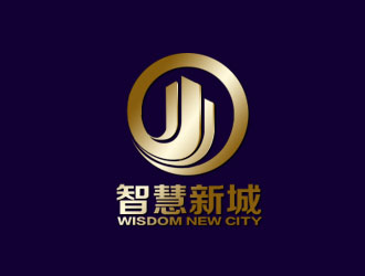 余亮亮的智慧新城  wisdom new citylogo設(shè)計(jì)