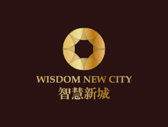 孫金澤的智慧新城  wisdom new citylogo設(shè)計(jì)