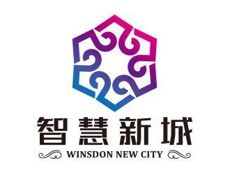 向正軍的智慧新城  wisdom new citylogo設(shè)計(jì)