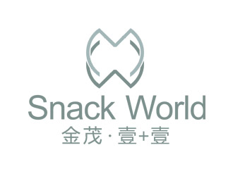 劉彩云的華人快餐廳logo 金茂·壹+壹 Snack Worldlogo設計