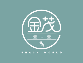 杜梓聰?shù)娜A人快餐廳logo 金茂·壹+壹 Snack Worldlogo設(shè)計