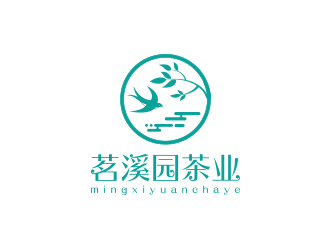 孫金澤的茗溪園茶葉店logo設(shè)計