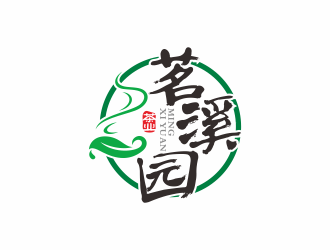 何嘉健的茗溪園茶葉店logo設(shè)計(jì)