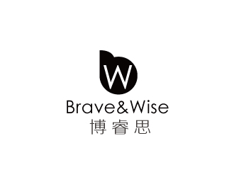 林穎穎的Brave&Wise博睿思咨詢公司logologo設(shè)計