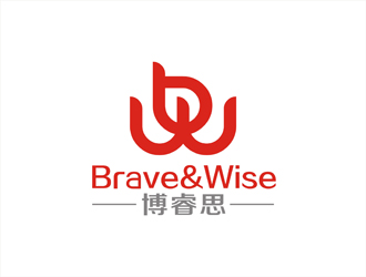 周都響的Brave&Wise博睿思咨詢公司logologo設(shè)計