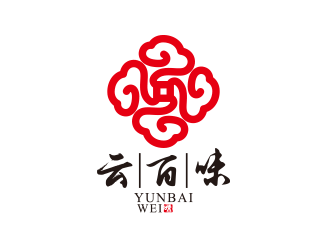 黃安悅的云百味快餐店祥云logologo設(shè)計(jì)