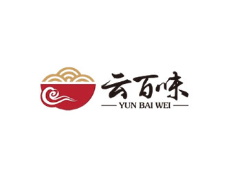 鐘炬的云百味快餐店祥云logologo設(shè)計(jì)