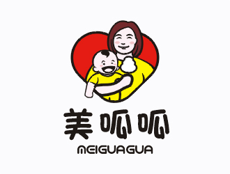 梁俊的美呱呱嬰兒用品logologo設計